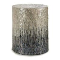 Kruk Gift Decor BIG-S3603675 Grijs Parelmoer spaanderplaat 40 x 45,5 x 40 cm