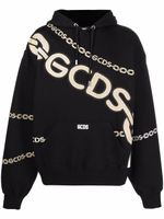 GCDS hoodie à logo imprimé - Noir GCDS hoodie à logo imprimé - Noir