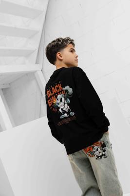 Black Bananas Explode Longsleeve Kids Zwart - Maat 152 - Kleur: Zwart | Soccerfanshop