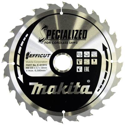 Makita E-01915 E-01915 Cirkelzaagblad 235 x 30 x 2.2 mm Aantal tanden: 24 1 stuk(s)