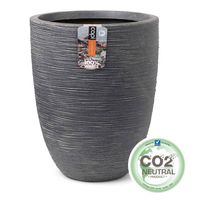Capi Plantenbak Waste Rib laag elegant 34x46 cm grijs - thumbnail