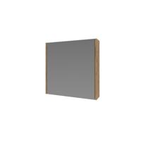 Spiegelkast BWS Salt 1 Deur 60x60 cm Incl. Planchetten Whisky Oak