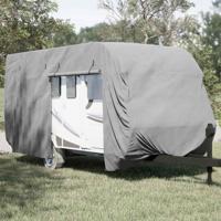 VidaXL Caravanhoes 670x250x220 cm vliesvlies grijs