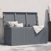 Tuinbox 270 L PP rattan grijs