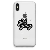 Girl Gang: iPhone XS Max Transparant Hoesje