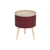 Bijzettafel DKD Home Decor 38,5 x 38,5 x 49 cm Bruin Kastanjebruin Hout MDF
