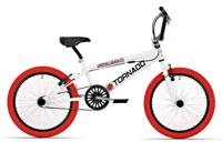 Royal Bmx fiets -bugatti tornado freestyle 20 inch - wit met rode banden