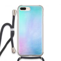 mist pastel: iPhone 8 Plus Transparant Hoesje met koord