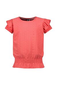 B.Nosy Meisjes t-shirt - Bohdi - Hot koraal