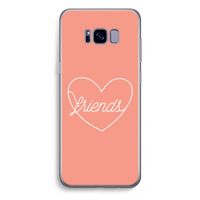 Friends heart: Samsung Galaxy S8 Plus Transparant Hoesje