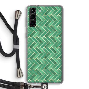 Moroccan tiles 2: Samsung Galaxy S21 Plus Transparant Hoesje met koord