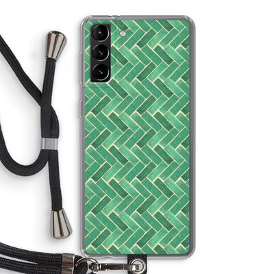 Moroccan tiles 2: Samsung Galaxy S21 Plus Transparant Hoesje met koord
