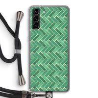 Moroccan tiles 2: Samsung Galaxy S21 Plus Transparant Hoesje met koord