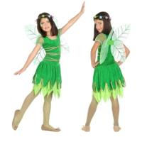 Groene toverfee/elfjes verkleedset voor meisjes - carnavalskleding - voordelig geprijsd