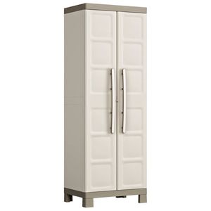 Keter Opbergkast met schappen Excellence 182 cm beige en taupe