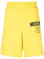 Moschino short de sport à logo imprimé - Jaune - thumbnail