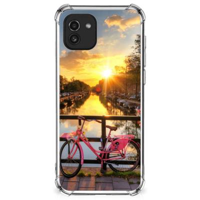 Samsung Galaxy A03 Telefoonhoesje met valbescherming Amsterdamse Grachten Samsung Galaxy A03 Telefoonhoesje met valbescherming Amsterdamse Grachten