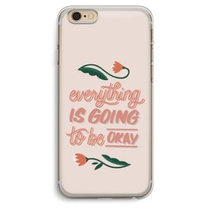 Optimistic flower girl: iPhone 6 Plus / 6S Plus Transparant Hoesje