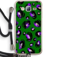 Green Cheetah: Samsung Galaxy J3 (2016) Transparant Hoesje met koord