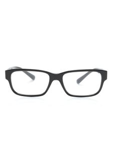 Prada Eyewear lunettes de vue rectangulaires à logo - Noir