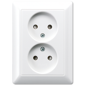 Jung AS500 stopcontact dubbel creme AS5010U