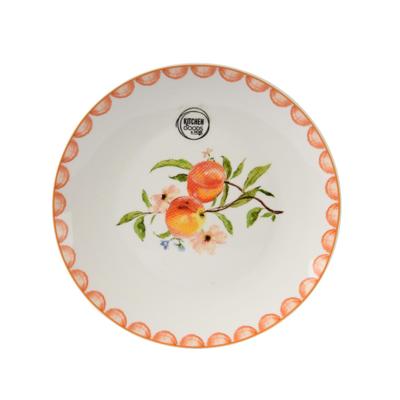 Ontbijtbord perzik porselein Ø20cm