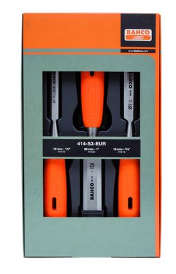 Bahco steekbeitelset 414 12-18-25 mm | 414-S3-EUR