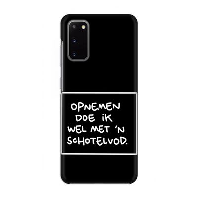 Schotelvod: Volledig geprint Samsung Galaxy S20 Hoesje