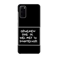 Schotelvod: Volledig geprint Samsung Galaxy S20 Hoesje