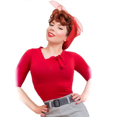 Lily Top Red-XXXL