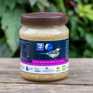 Premium pindakaas voor tuinvogels - met meelwormen