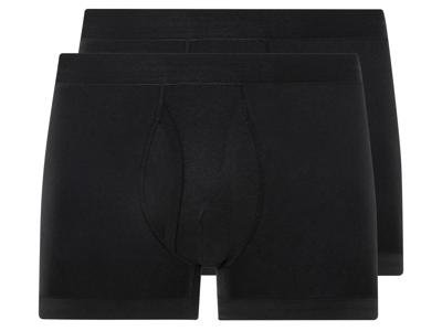 LIVERGY 2 heren boxers (M, Zwart)
