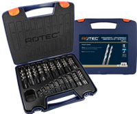 Rotec Spiraalborenset | 104 - STEP-X | DIN 338 | 170-dlg | ø1-10 - 900.0176