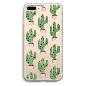 Cactus Lover: iPhone 7 Plus Transparant Hoesje