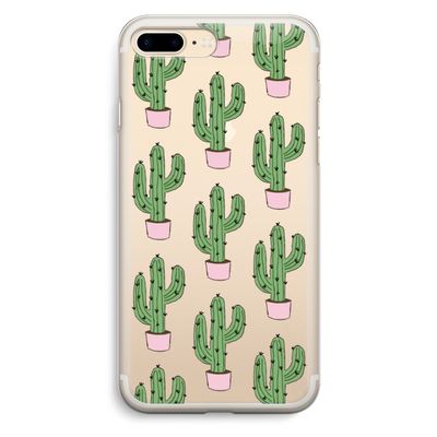Cactus Lover: iPhone 7 Plus Transparant Hoesje