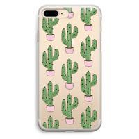 Cactus Lover: iPhone 7 Plus Transparant Hoesje