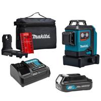 Makita SK700DX Accu Kruislijnlaser 12V Max 2,0Ah rood 3x 360°