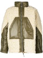 Toga Virilis manteau oversize en peau lainée artificielle - Vert - thumbnail