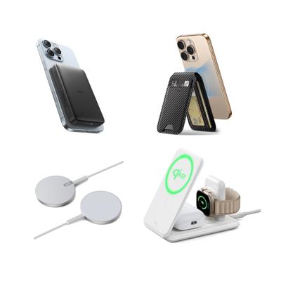 MagSafe Travel Charging Bundle with Magnetic Wallet - UK Plug