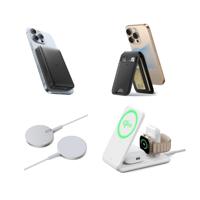 MagSafe Travel Charging Bundle with Magnetic Wallet - UK Plug