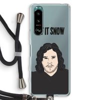 Let It Snow: Sony Xperia 5 III Transparant Hoesje met koord
