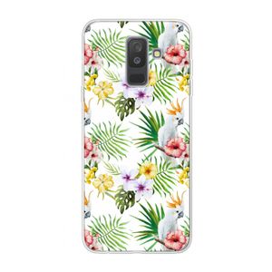 Gele kuif: Samsung Galaxy A6 Plus (2018) Transparant Hoesje