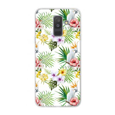 Gele kuif: Samsung Galaxy A6 Plus (2018) Transparant Hoesje