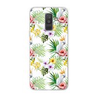 Gele kuif: Samsung Galaxy A6 Plus (2018) Transparant Hoesje