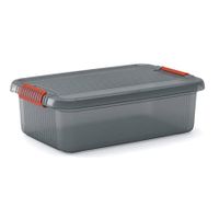 Kis k latch opbergbox met deksel 28l transparant