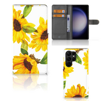 Hoesje voor Samsung Galaxy S23 Ultra Zonnebloemen - thumbnail