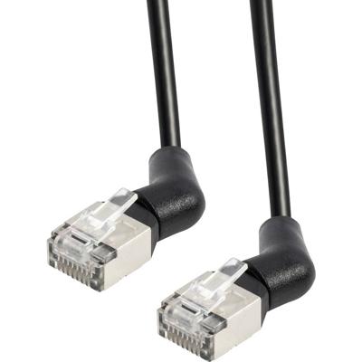 Maxtrack TI53-1L RJ45 Netwerkkabel, patchkabel 10 Gbit/s, CAT 6A U/FTP 1 m Zwart Connectoren 360° draaibaar 1 stuk(s) Maxtrack TI53-1L RJ45 Netwerkkabel, patchkabel 10 Gbit/s, CAT 6A U/FTP 1 m Zwart Connectoren 360° draaibaar 1 stuk(s)