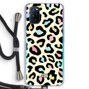 Leopard pattern: Oppo A52 Transparant Hoesje met koord