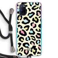 Leopard pattern: Oppo A52 Transparant Hoesje met koord