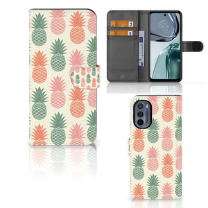 Motorola Moto G62 5G Book Cover Ananas